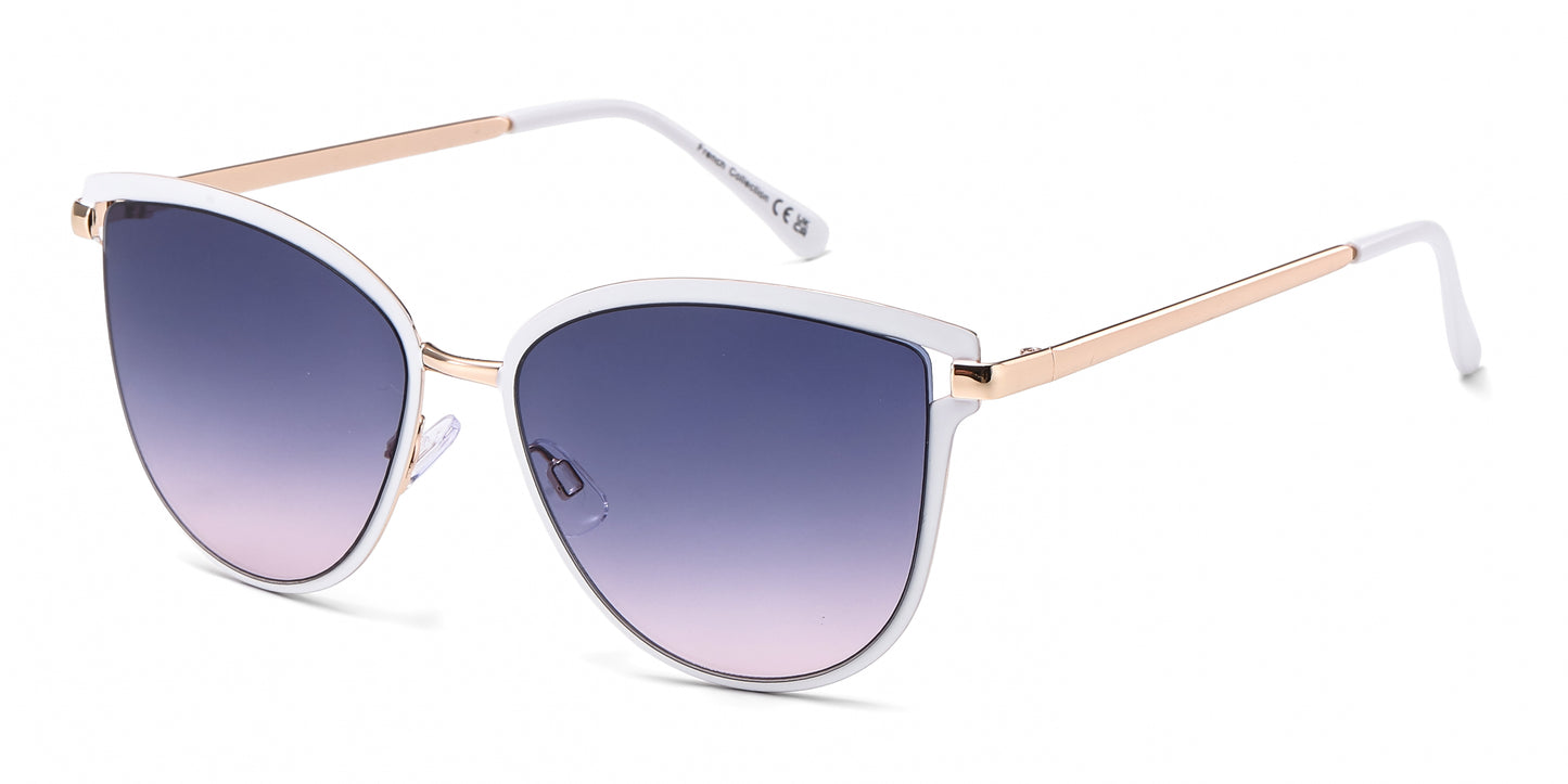 FC 6615 - Metal Cat Eye Butterfly Sunglasses