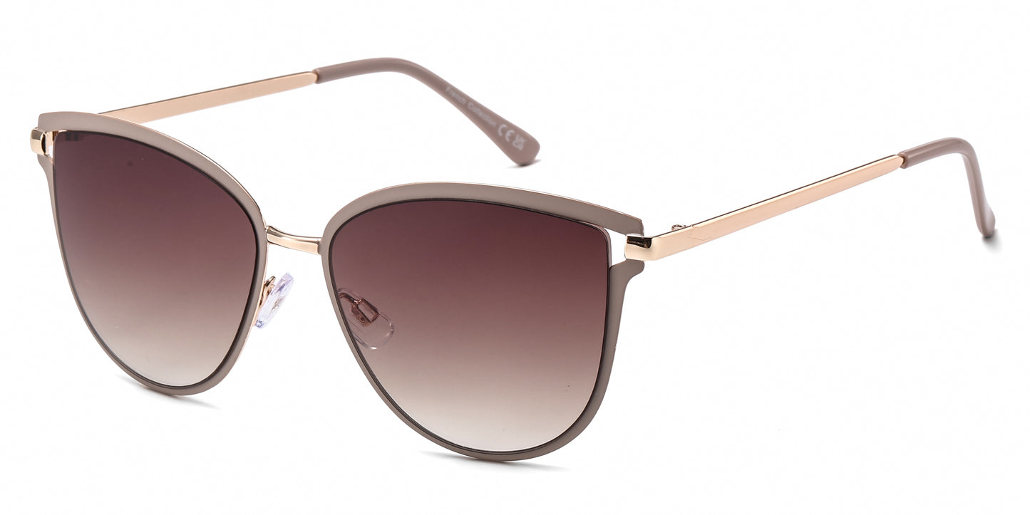 FC 6615 - Metal Cat Eye Butterfly Sunglasses