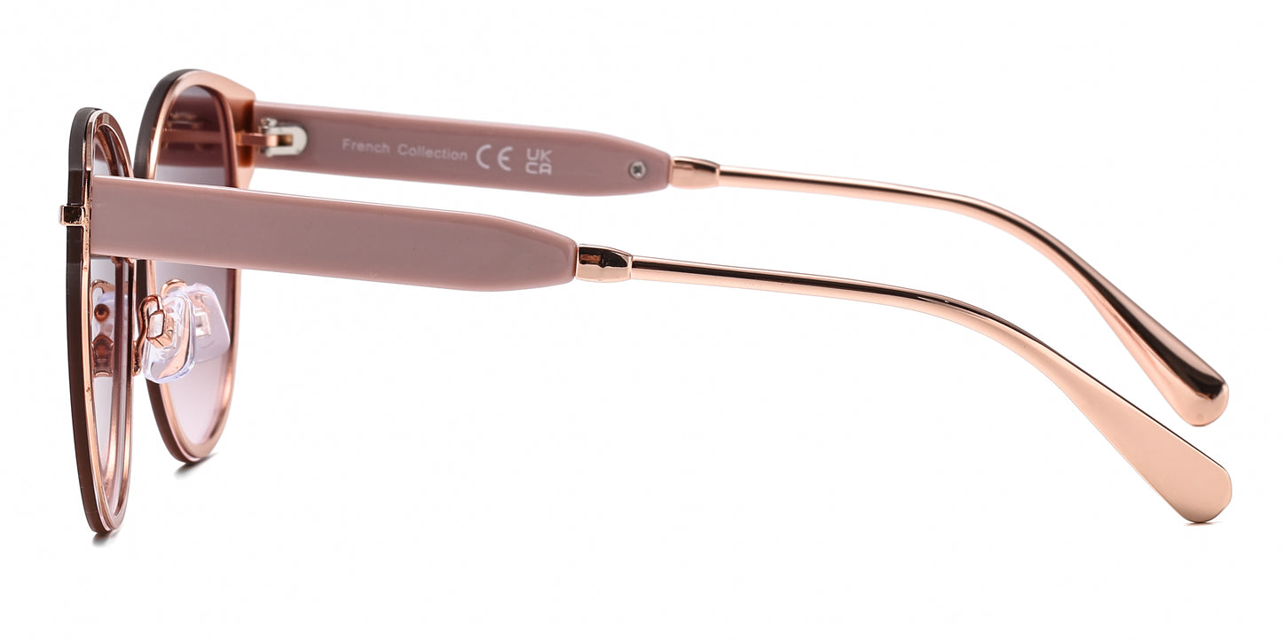 FC 6618 - Rimless Round Metal Sunglasses