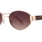 FC 6619 - Classic Oval Metal Sunglasses