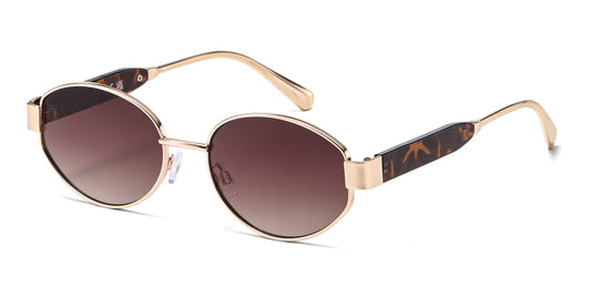 FC 6619 - Classic Oval Metal Sunglasses