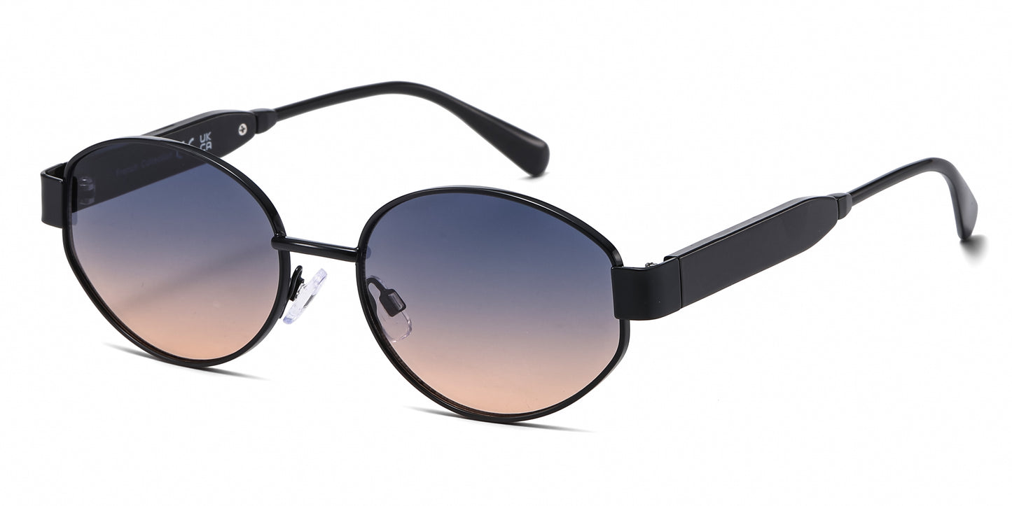 FC 6619 - Classic Oval Metal Sunglasses