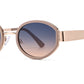 FC 6620 - Oval Fashion Metal Sunglasses