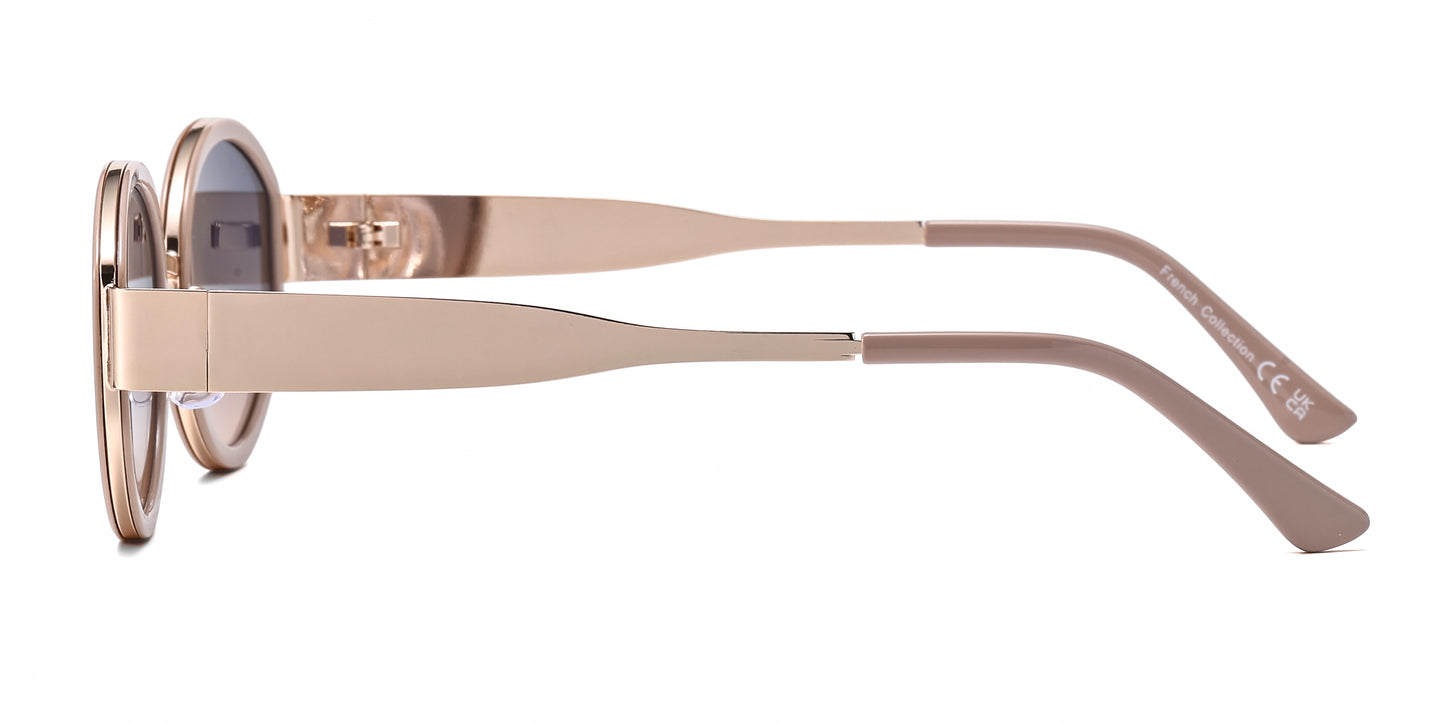 FC 6620 - Oval Fashion Metal Sunglasses