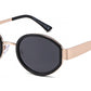FC 6620 - Oval Fashion Metal Sunglasses