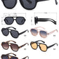 FC 6621 - Plastic Flat Top Aviator Sunglasses