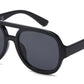 FC 6621 - Plastic Flat Top Aviator Sunglasses