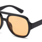 FC 6621 - Plastic Flat Top Aviator Sunglasses