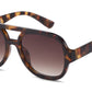 FC 6621 - Plastic Flat Top Aviator Sunglasses