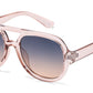 FC 6621 - Plastic Flat Top Aviator Sunglasses