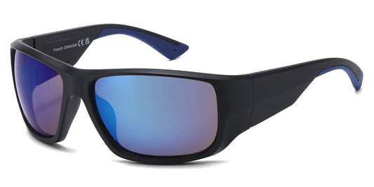 FC 6622 - Men Rectangular Sport Plastic Sunglasses