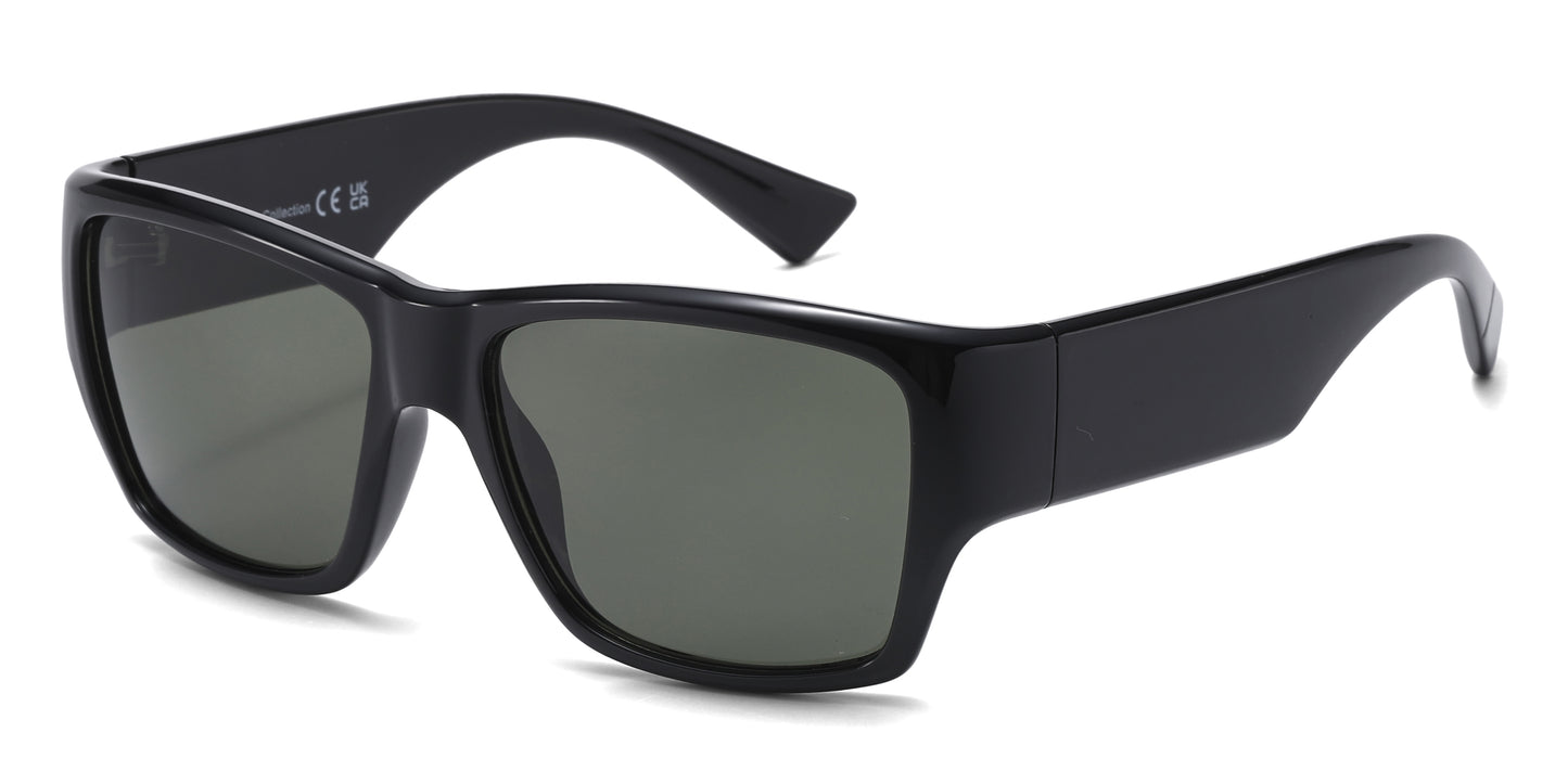 FC 6623 - Square Men Sport Plastic Sunglasses