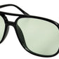 8133 Colors - Square Aviator Color Lens Plastic Sunglasses