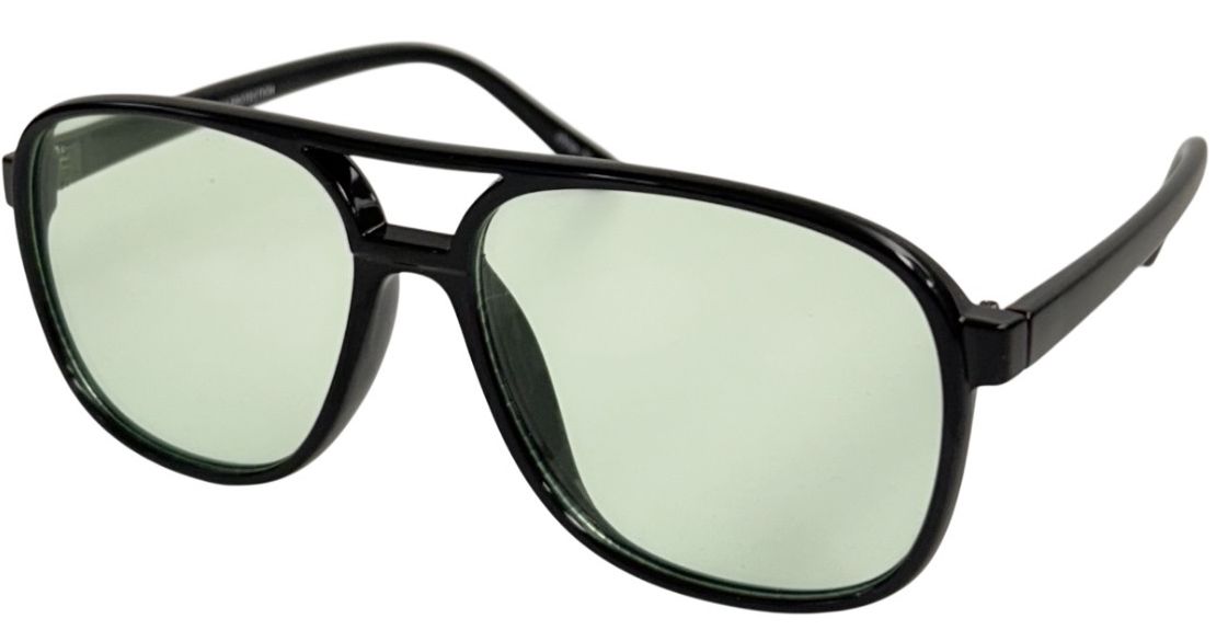 8133 Colors - Square Aviator Color Lens Plastic Sunglasses