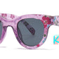 4901 - Kids Fashion Plastic Flower Print Sunglasses