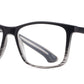 RS 1315-9077 - Men Wide Plastic Reading Glasses With Spring Hinge