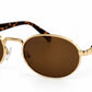 8184 - Small Round Thick Metal Fashion Sunglasses