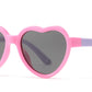 PL 3014 - Polarized Kids TR90 Rubber Heart Shape Sunglasses