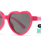 PL 3014 - Polarized Kids TR90 Rubber Heart Shape Sunglasses