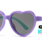 PL 3014 - Polarized Kids TR90 Rubber Heart Shape Sunglasses