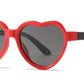 PL 3014 - Polarized Kids TR90 Rubber Heart Shape Sunglasses