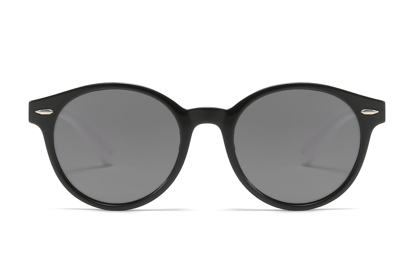 PL 3015 - Polarized Kids TR90 Rubber Round Horn Rimmed Polarized Sunglasses