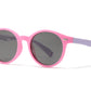 PL 3015 - Polarized Kids TR90 Rubber Round Horn Rimmed Polarized Sunglasses