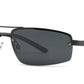 PL 3976 - Polarized Men Half Rim Rectangular Sport Metal Sunglasses