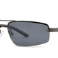 PL 3976 - Polarized Men Half Rim Rectangular Sport Metal Sunglasses