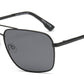 PL 3977 -  Polarized Square Aviator Metal Sunglasses