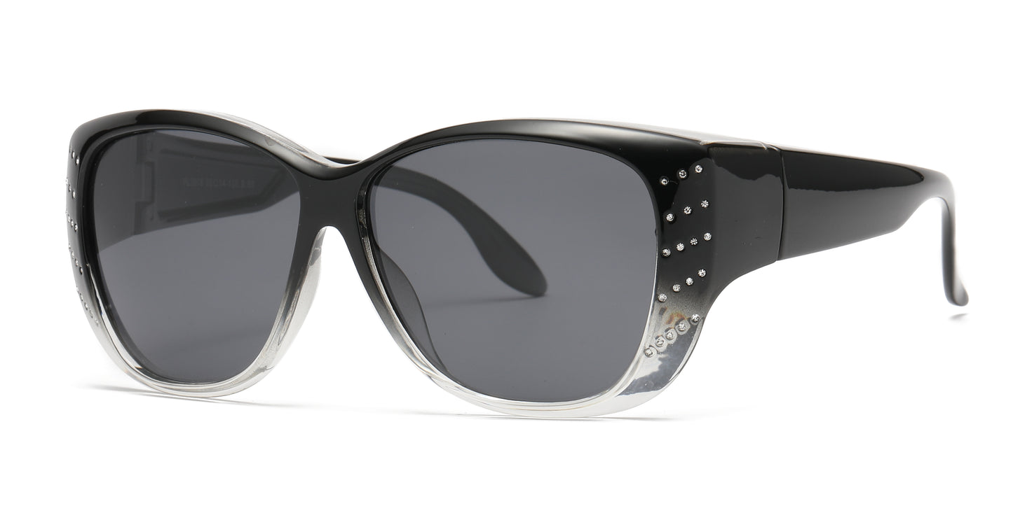 PL 3978 - Cover Over Polarized Plastic Sunglasses