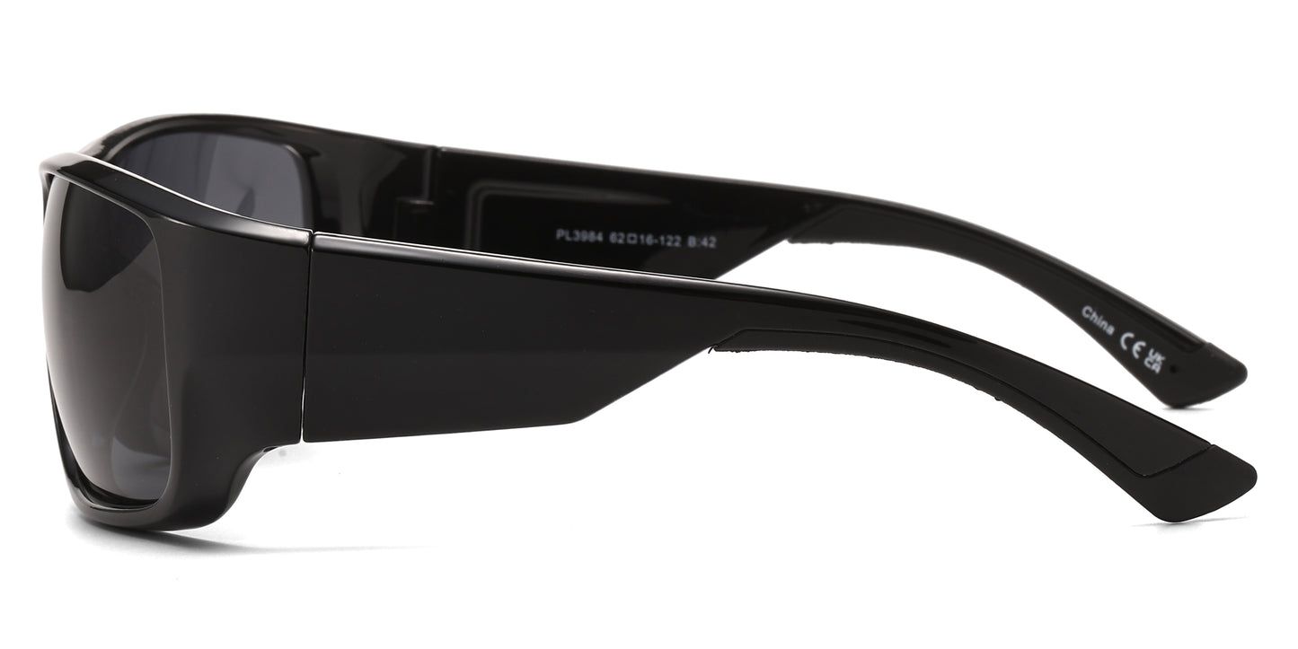PL 3984 - Men Plastic Sport Polarized Sunglasses