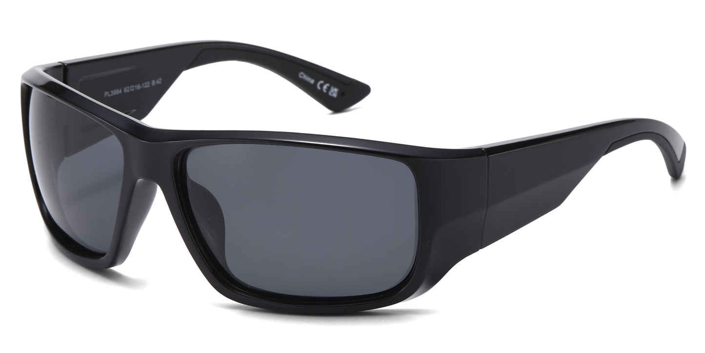 PL 3984 - Men Plastic Sport Polarized Sunglasses