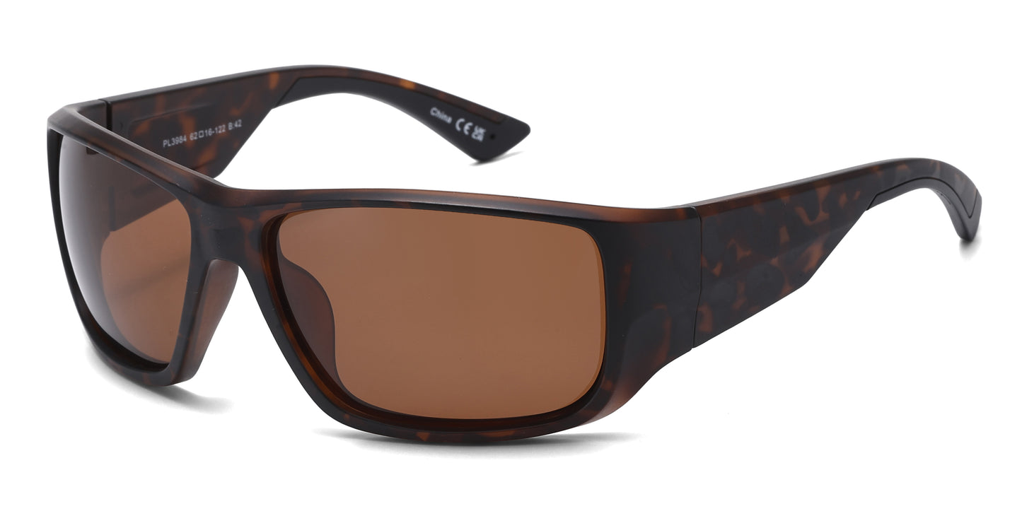 PL 3984 - Men Plastic Sport Polarized Sunglasses