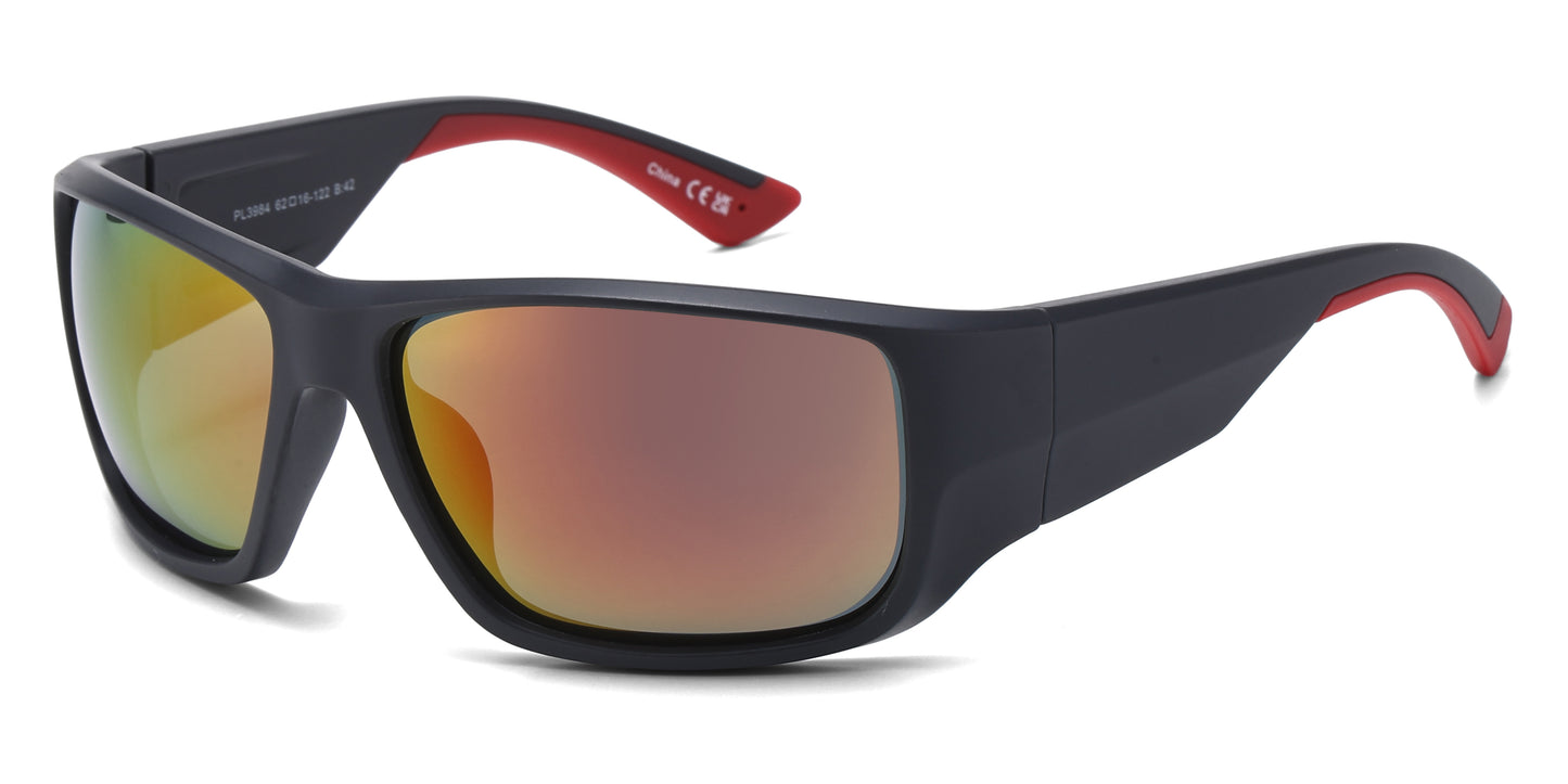 PL 3984 - Men Plastic Sport Polarized Sunglasses