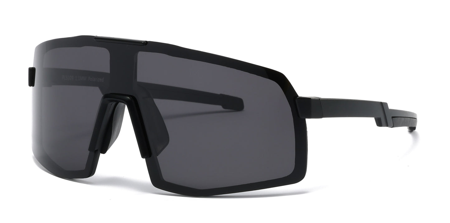 PL 5209 -  Polarized Sports Shield Plastic Sunglasses