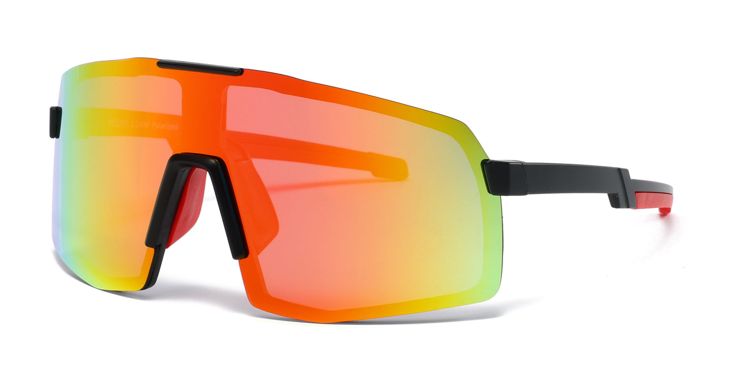 PL 5209 -  Polarized Sports Shield Plastic Sunglasses