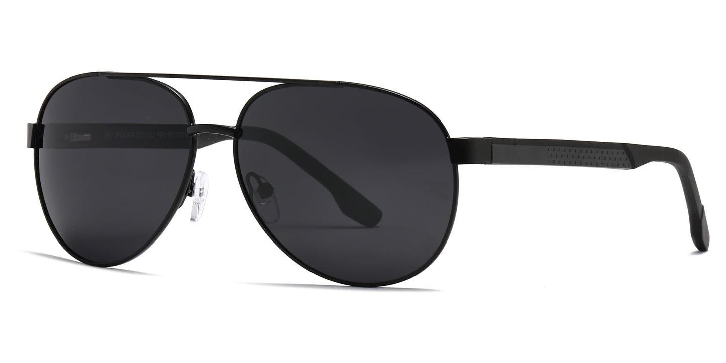 PL 5317 - Polarized Metal Oval Shaped Sunglasses