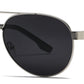 PL 5317 - Polarized Metal Oval Shaped Sunglasses