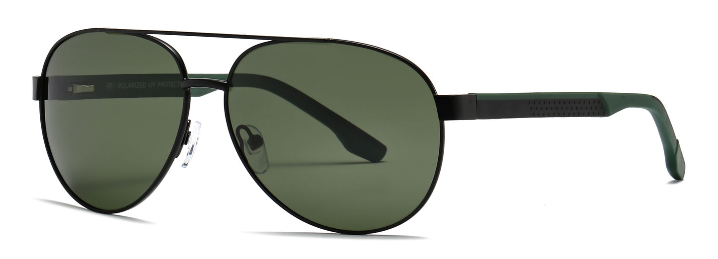 PL 5317 - Polarized Metal Oval Shaped Sunglasses