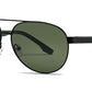 PL 5317 - Polarized Metal Oval Shaped Sunglasses