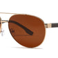 PL 5317 - Polarized Metal Oval Shaped Sunglasses