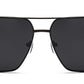 PL 5318 -  Polarized Square Aviator Metal Sunglasses