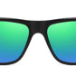 PL 5319 - Rectangular Men Sport Polarized Plastic Sunglasses with Color Mirror Lens