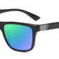PL 5319 - Rectangular Men Sport Polarized Plastic Sunglasses with Color Mirror Lens