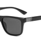 PL 5319 - Rectangular Men Sport Polarized Plastic Sunglasses with Color Mirror Lens