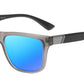 PL 5319 - Rectangular Men Sport Polarized Plastic Sunglasses with Color Mirror Lens