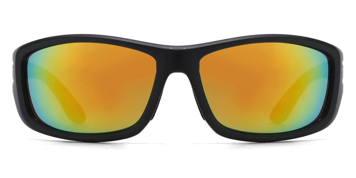 PL 5324 - Polarized Men Rectangular Sport Plastic Sunglasses