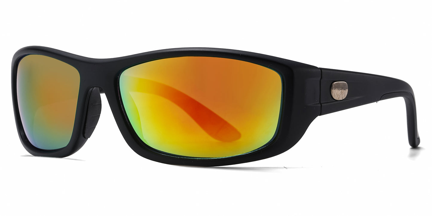 PL 5324 - Polarized Men Rectangular Sport Plastic Sunglasses