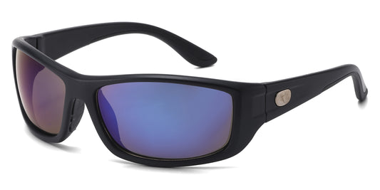 PL 5324 - Polarized Men Rectangular Sport Plastic Sunglasses